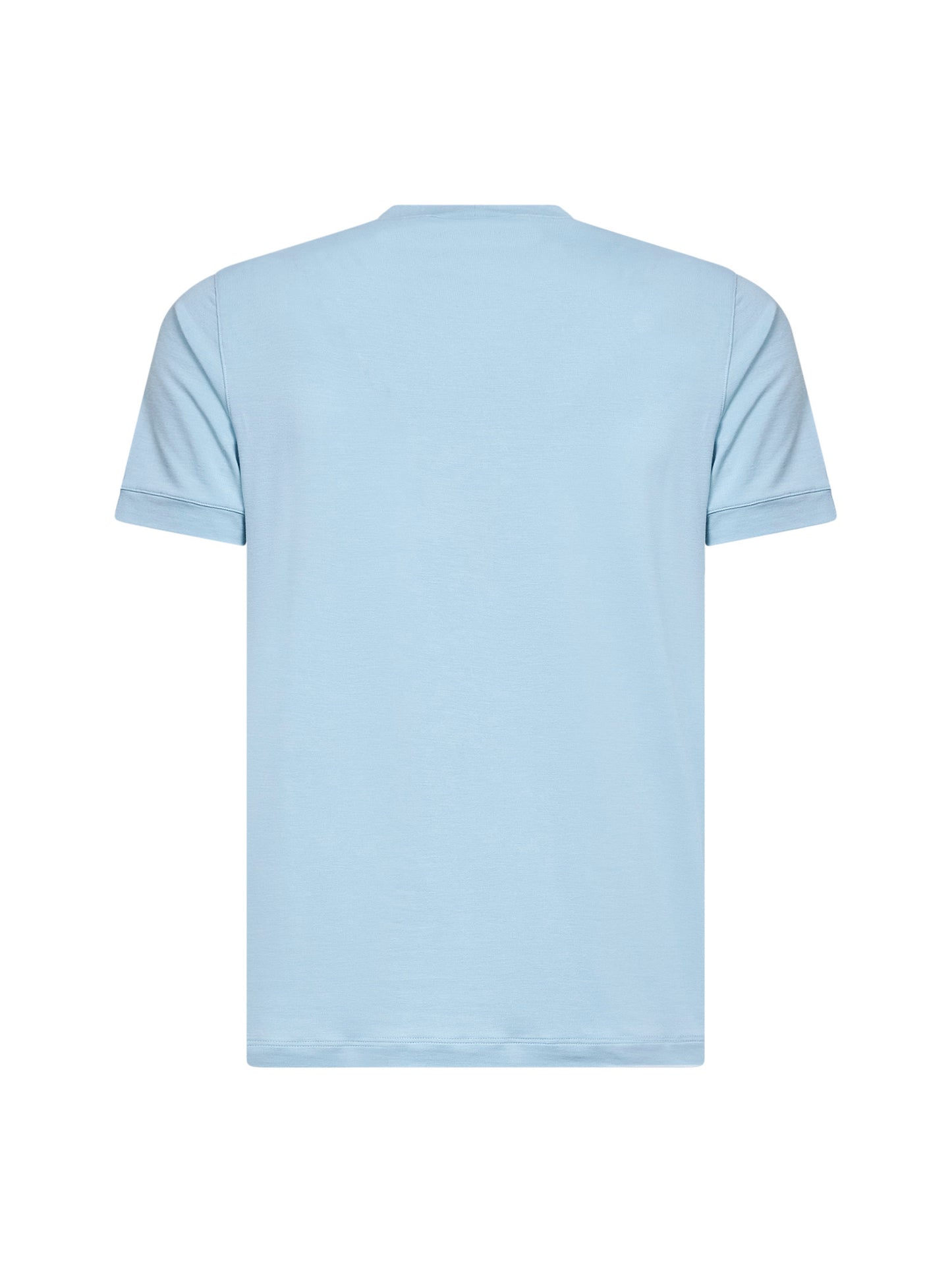 Light blue ASV stretch viscose jersey T-shirt