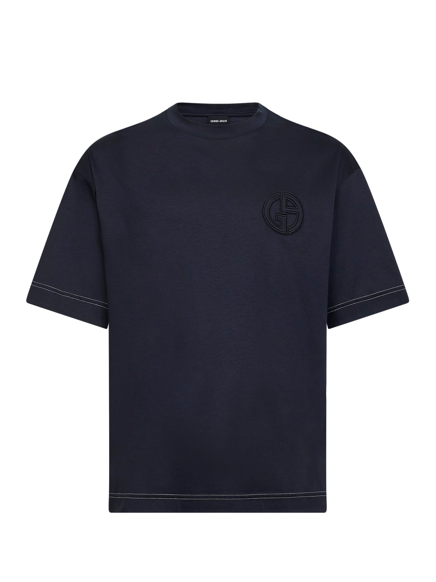 Blue cotton interlock Denim Collection T-shirt