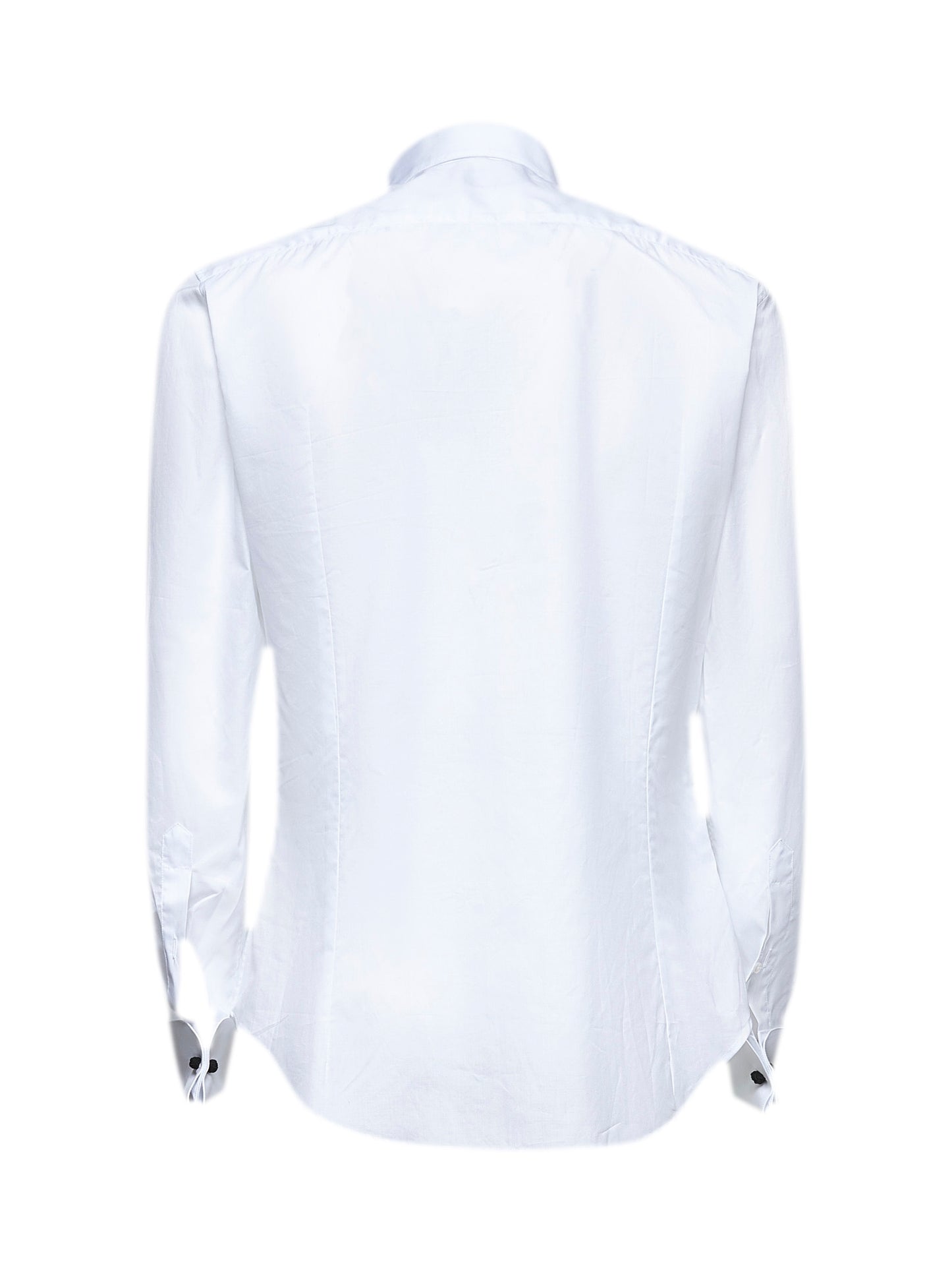 Camicia smoking in cotone bianco