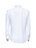 Camicia smoking in cotone bianco