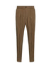 Green ASV cupro natté one-pleat trousers