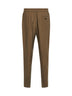 Green ASV cupro natté one-pleat trousers