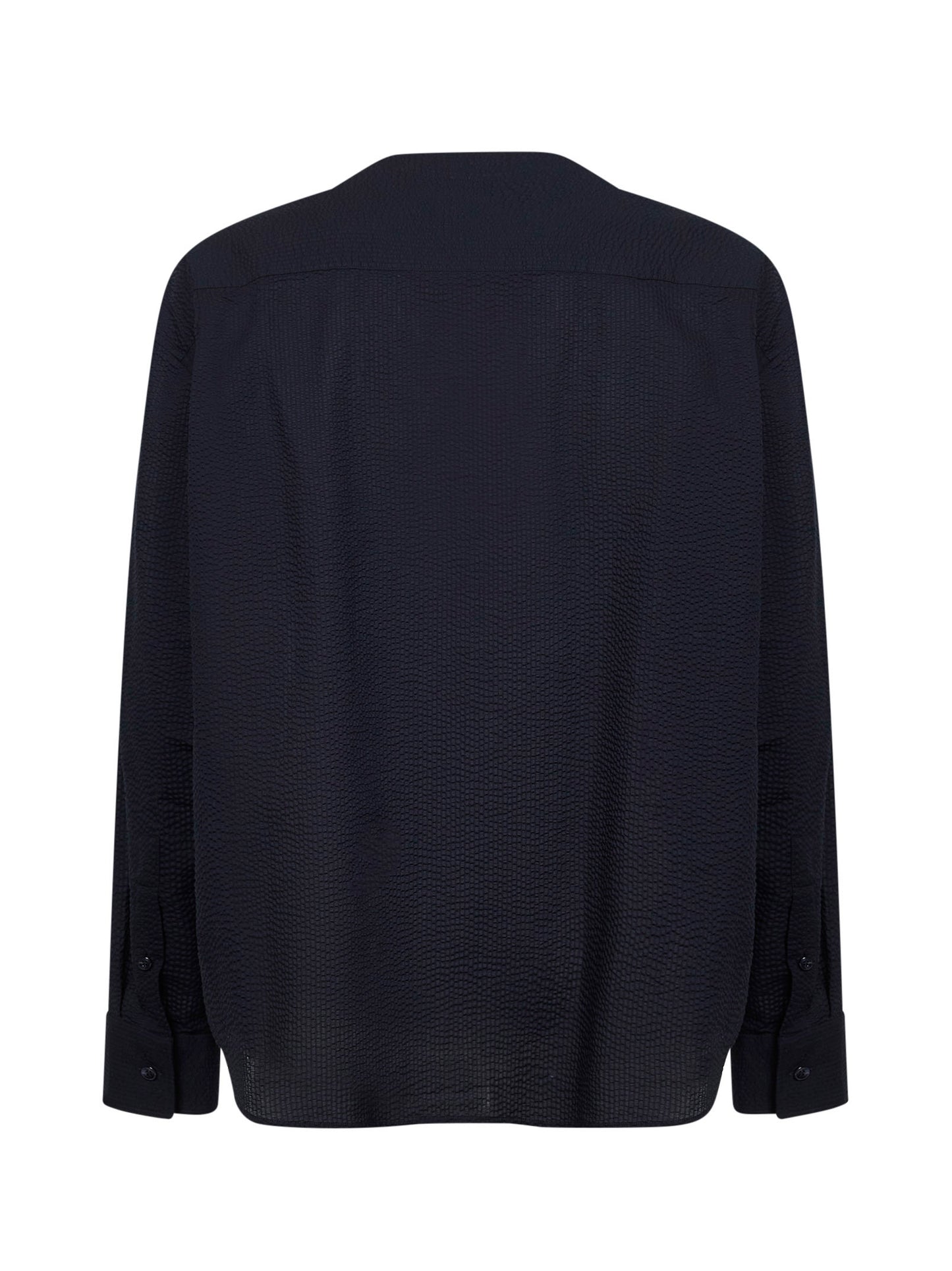 Blue ASV cotton seersucker shirt