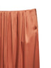 Gonna lunga a portafoglio in seta arancione