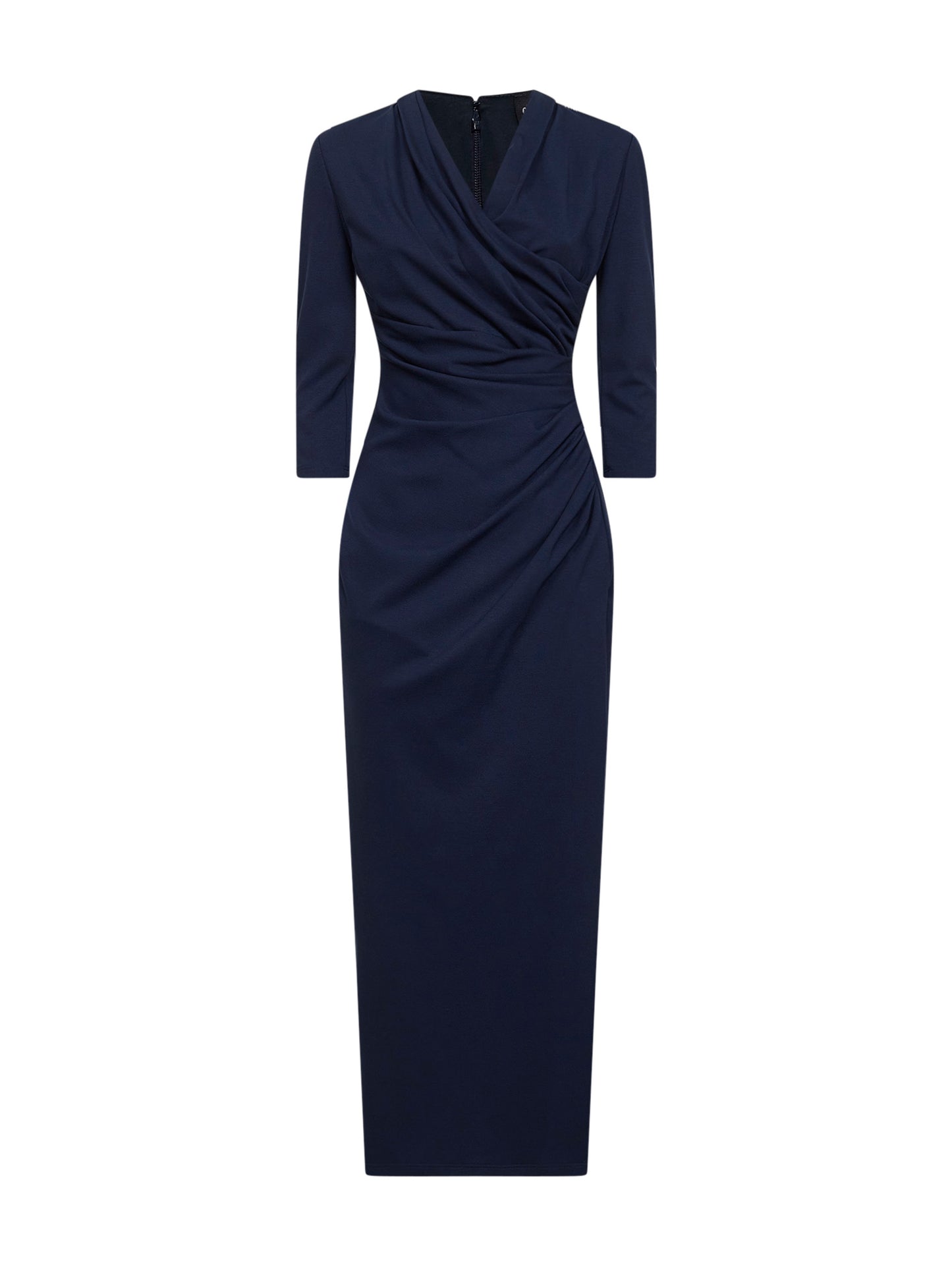 Abito longuette in misto viscosa punto Milano ASV blu