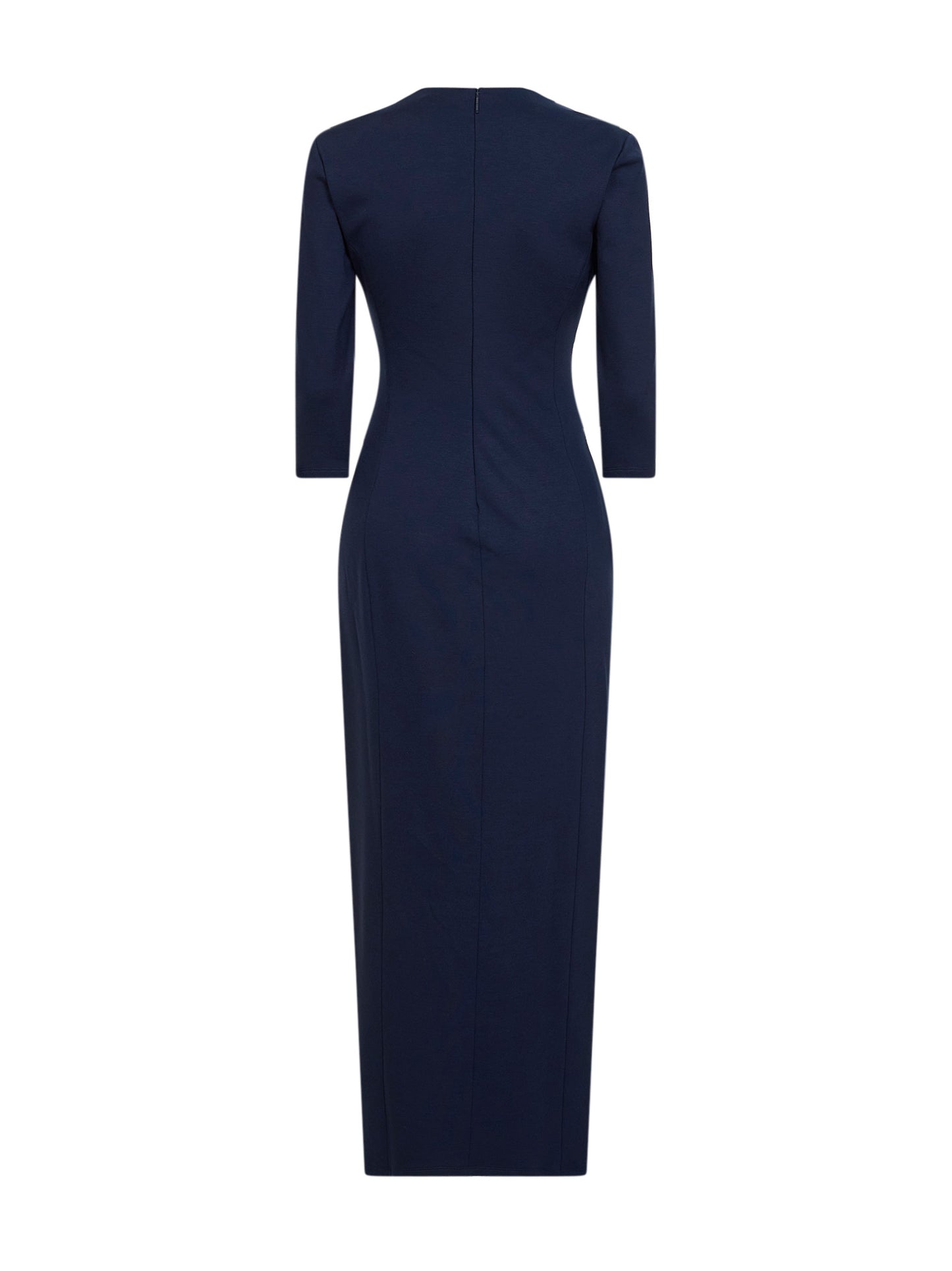 Abito longuette in misto viscosa punto Milano ASV blu