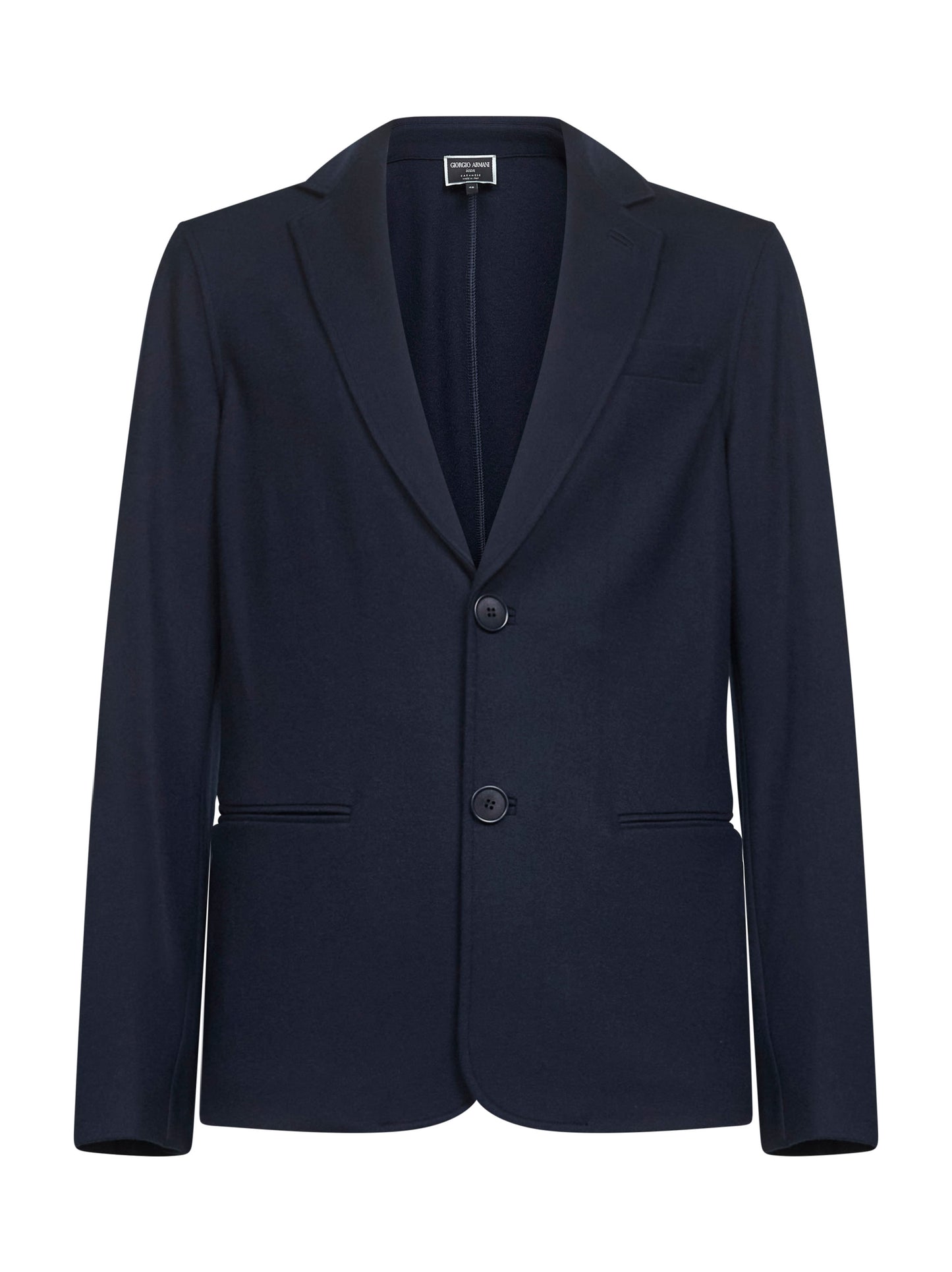 Blue cashmere jersey Icon single-breasted jacket