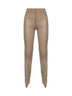 Leggings in cristalli beige