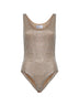 Body in tulle con cristalli argento