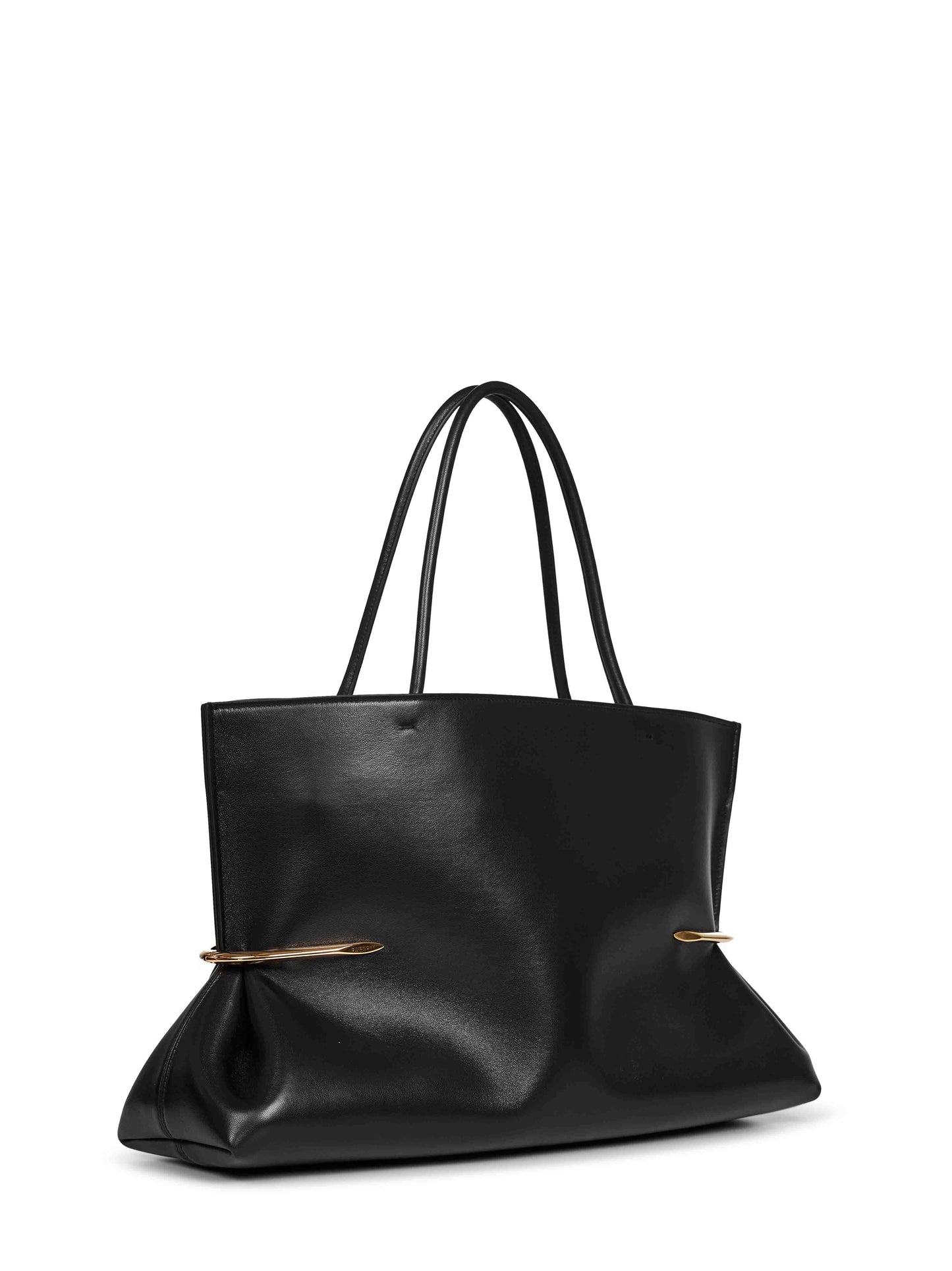 Black Pinch Squeezed Horizontal tote bag
