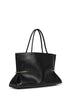 Black Pinch Squeezed Horizontal tote bag