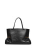 Black Pinch Squeezed Horizontal tote bag