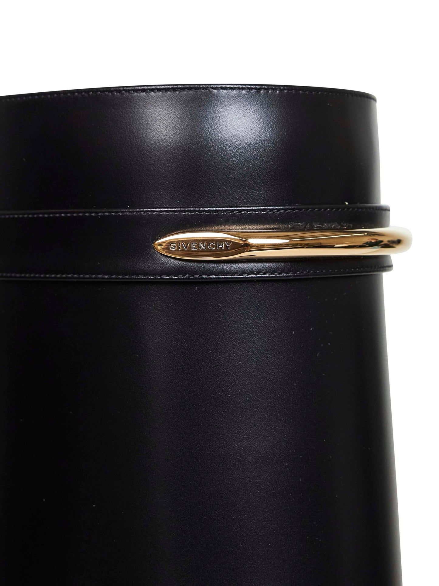 Stivali al ginocchio Shark Pinch in pelle nera