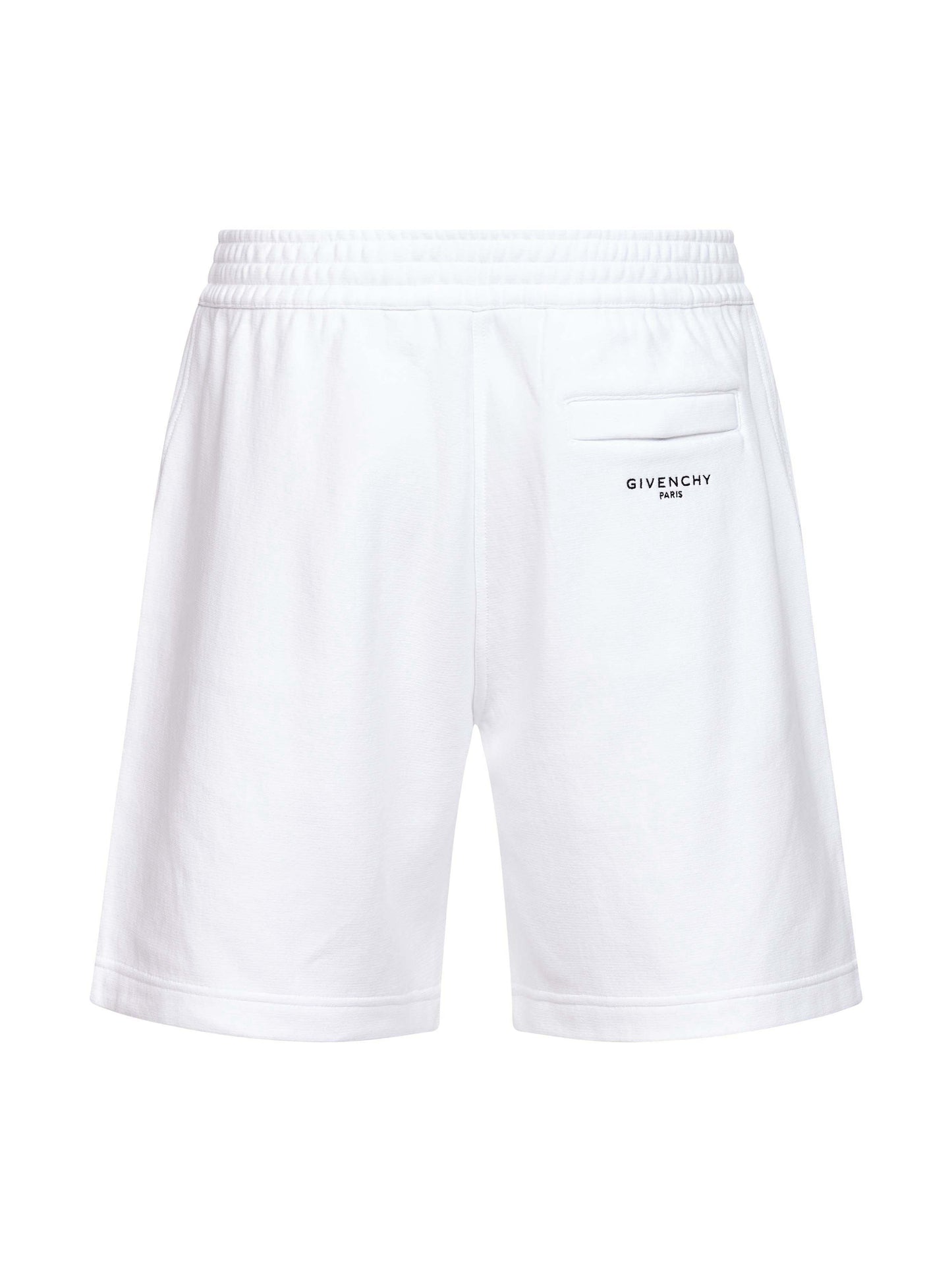 Bermuda Couture Seam in cotone garzato bianco