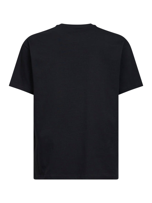 Black cotton GIVENCHY Paris embroidered T-shirt
