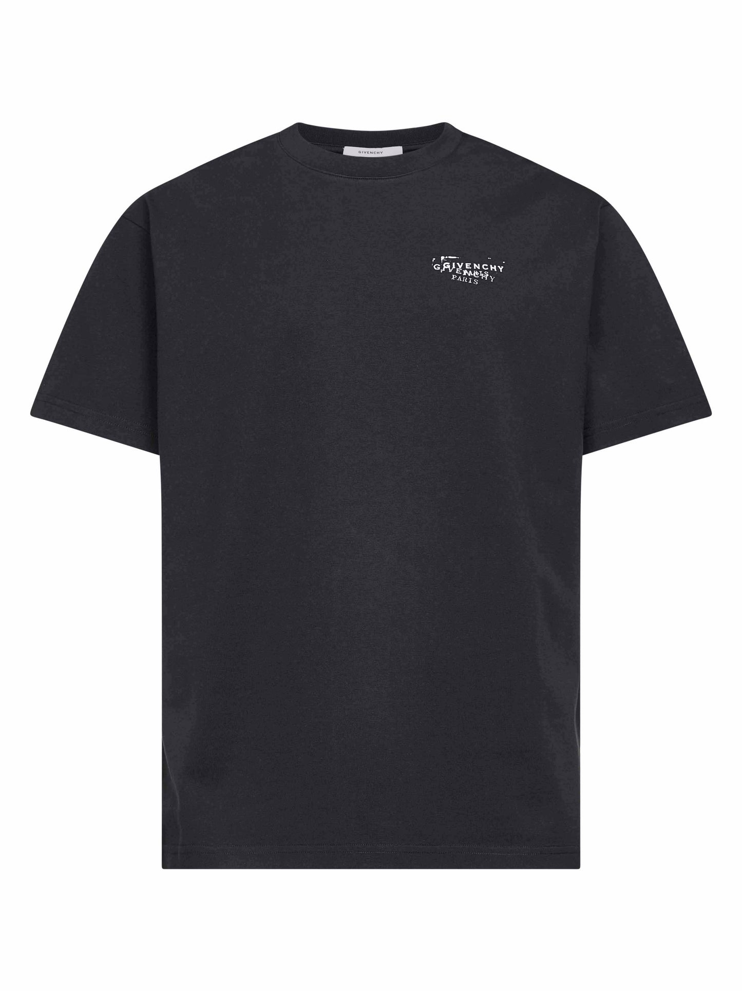 T-shirt nera con stampa GIVENCHY Stamp