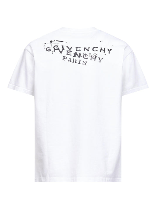 T-shirt bianca con stampa GIVENCHY Stamp