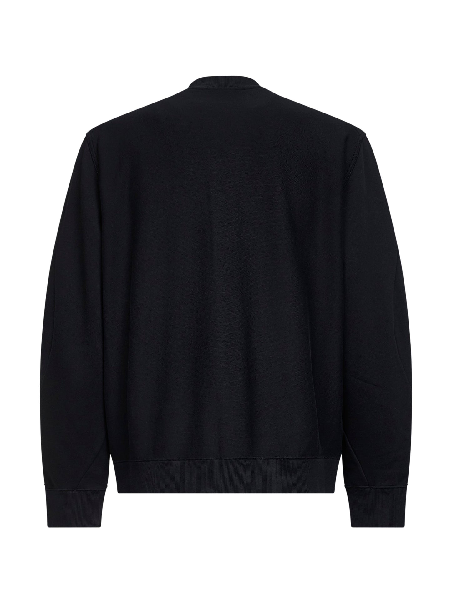 Black Couture Seam embroidered bomber jacket