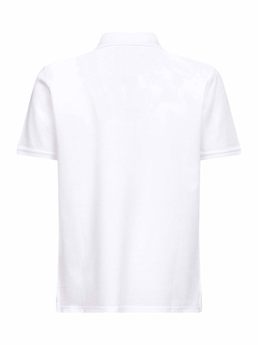 White cotton piqué GIVENCHY Paris polo shirt