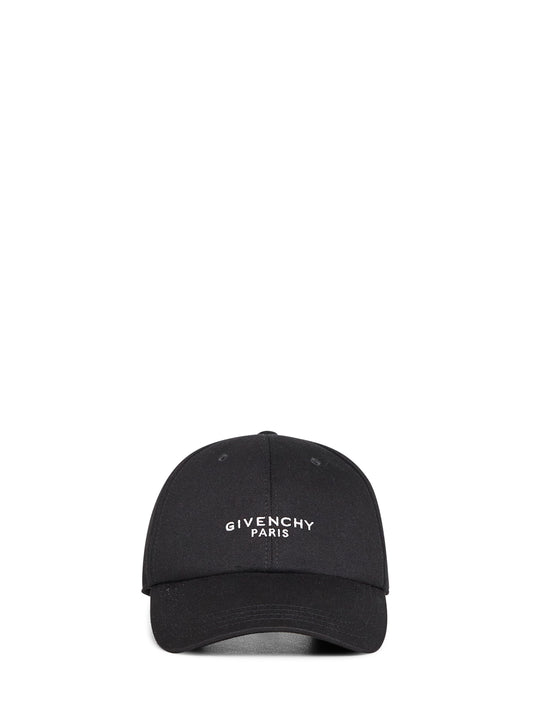 Black cotton twill GIVENCHY Paris cap