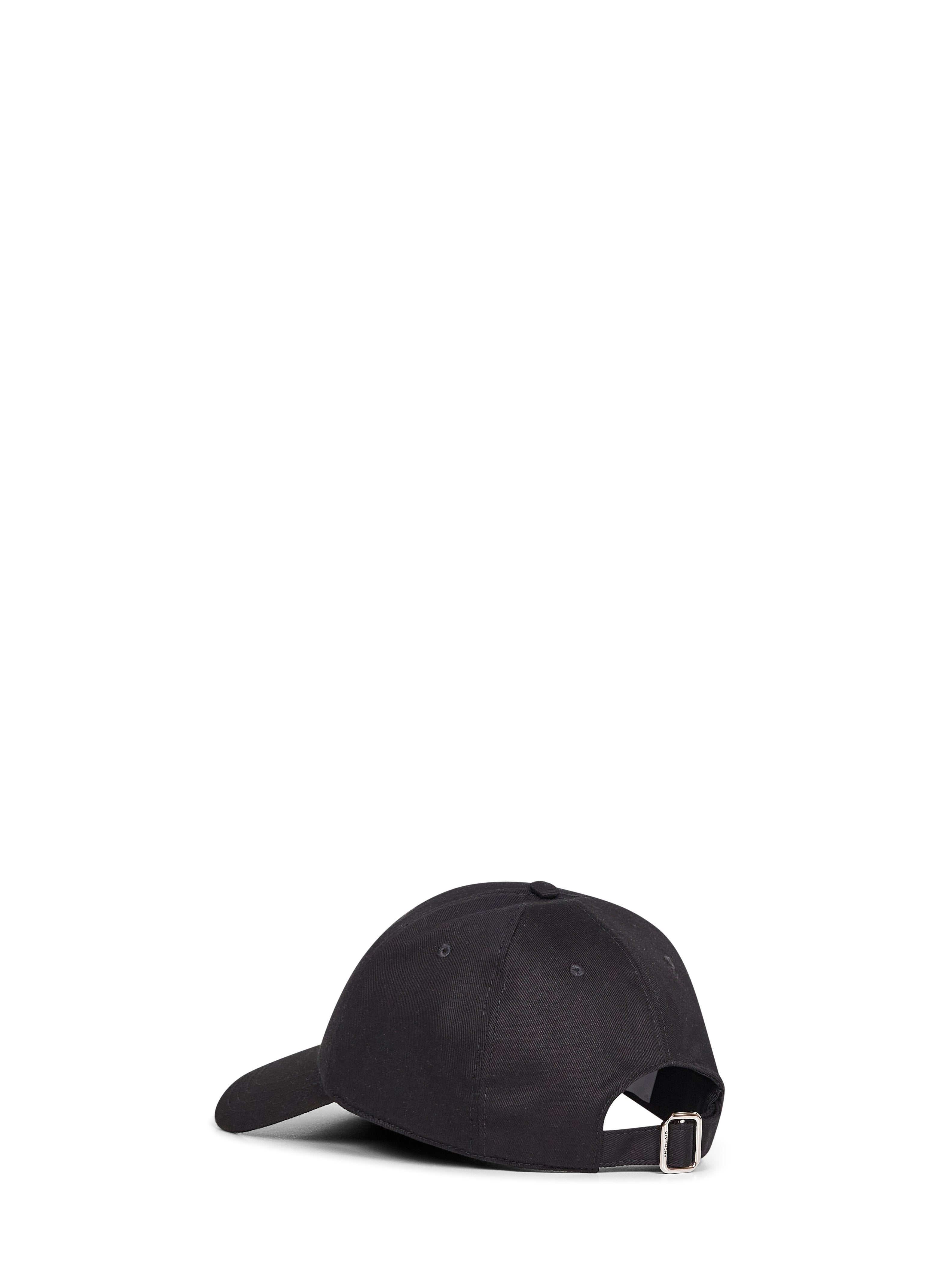 Black cotton twill GIVENCHY Paris cap – Daniello.com