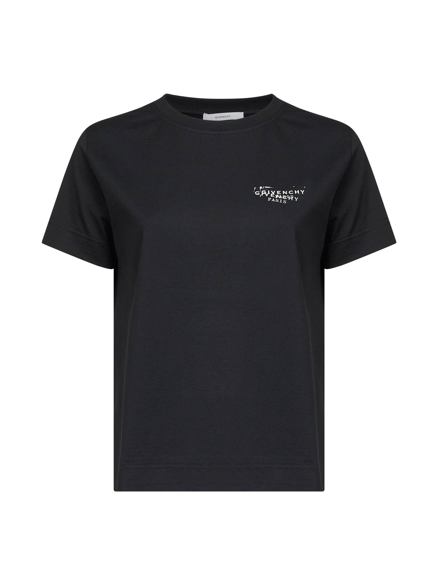 T-shirt nera con stampa GIVENCHY Stamp