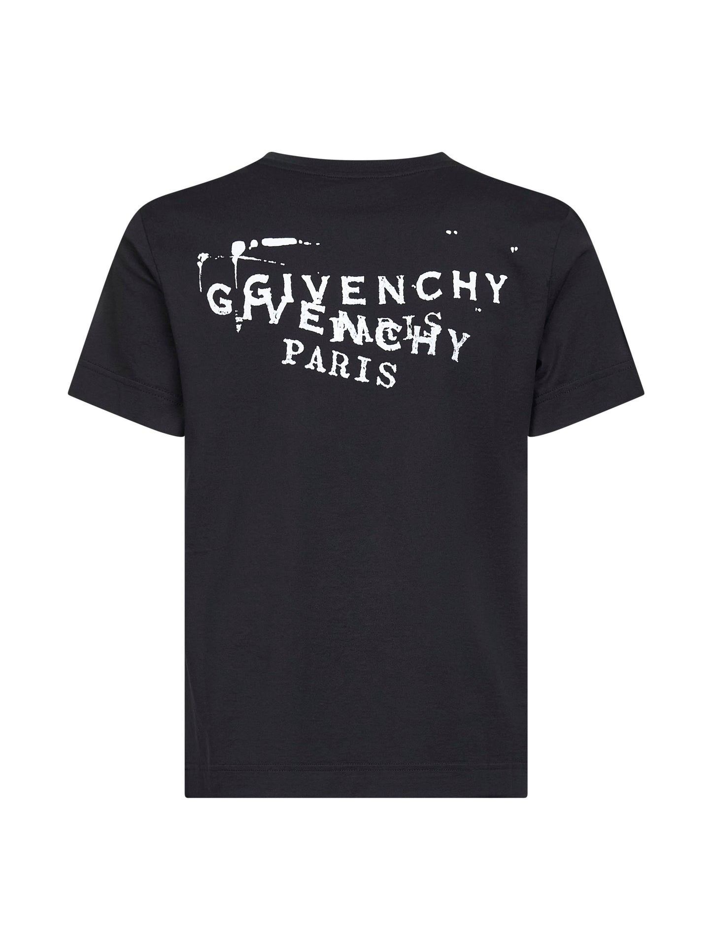 T-shirt nera con stampa GIVENCHY Stamp