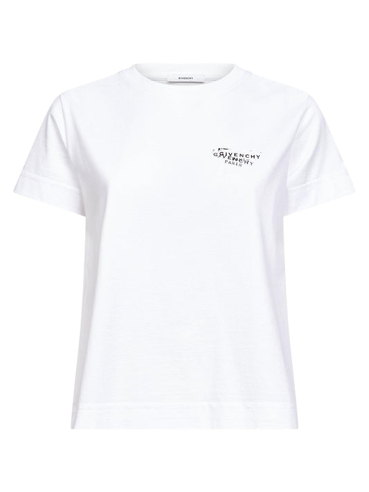 T-shirt bianca con stampa GIVENCHY Stamp