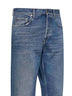 Jeans loose-fit lavaggio medio in denim blu
