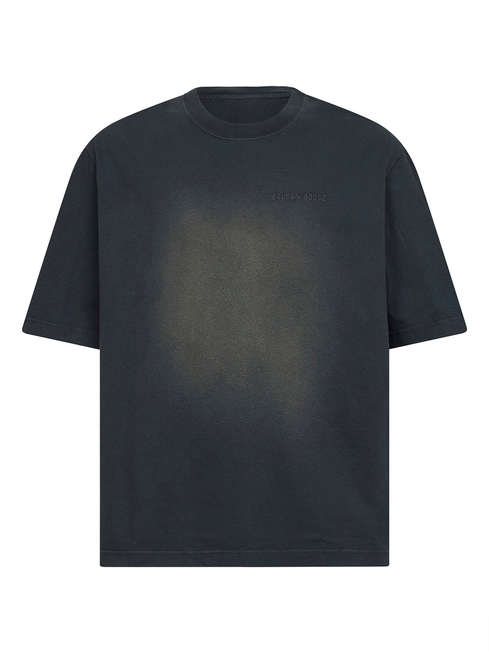 T-shirt Journey in jersey di cotone bleached nero