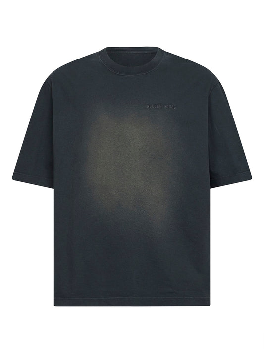 T-shirt Journey in jersey di cotone bleached nero