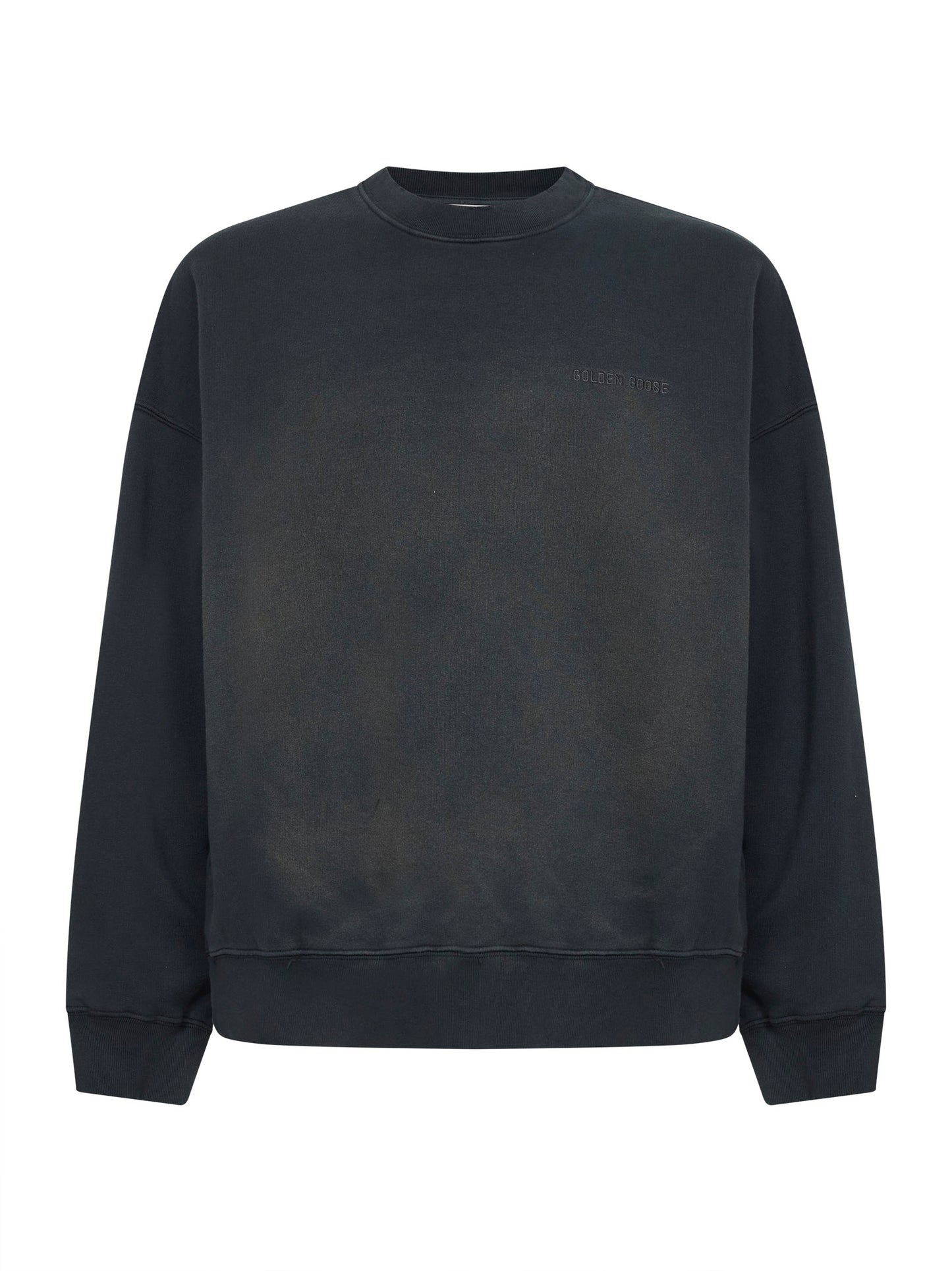Black bleached cotton Journey sweatshirt