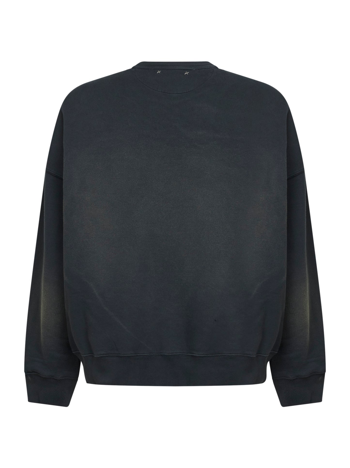 Black bleached cotton Journey sweatshirt