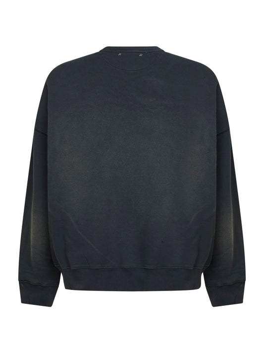Black bleached cotton Journey sweatshirt