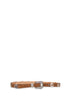 Cintura Lace sottile in nabuk nocciola con intarsi