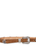 Cintura Lace sottile in nabuk marrone chiaro con intarsi