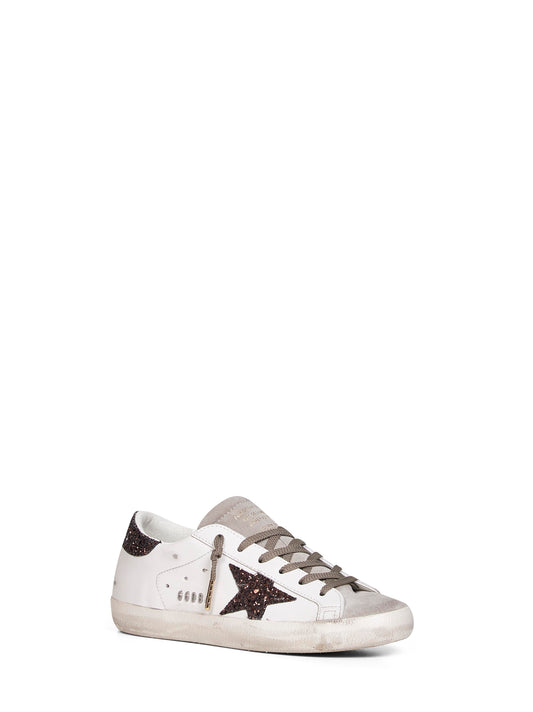 Sneakers Super-Star in pelle latte