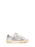 Sneakers Super-Star in camoscio e glitter