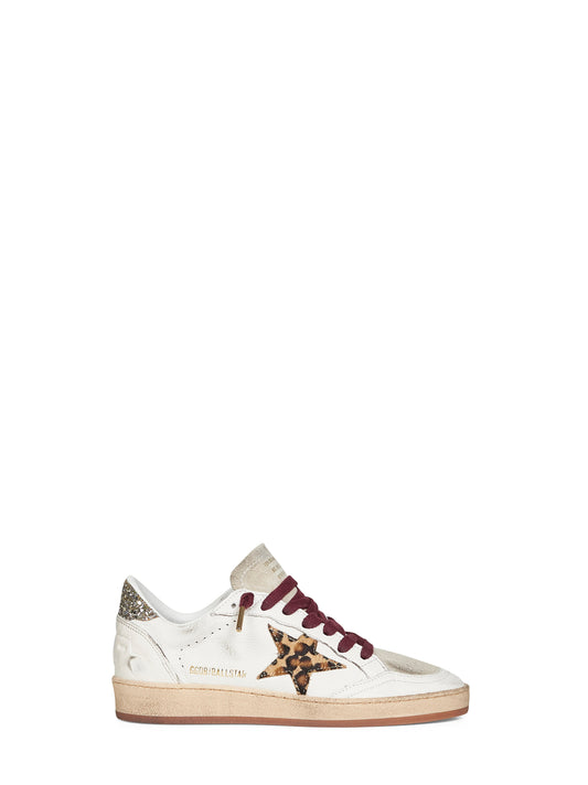 White nappa leather Ball Star sneakers