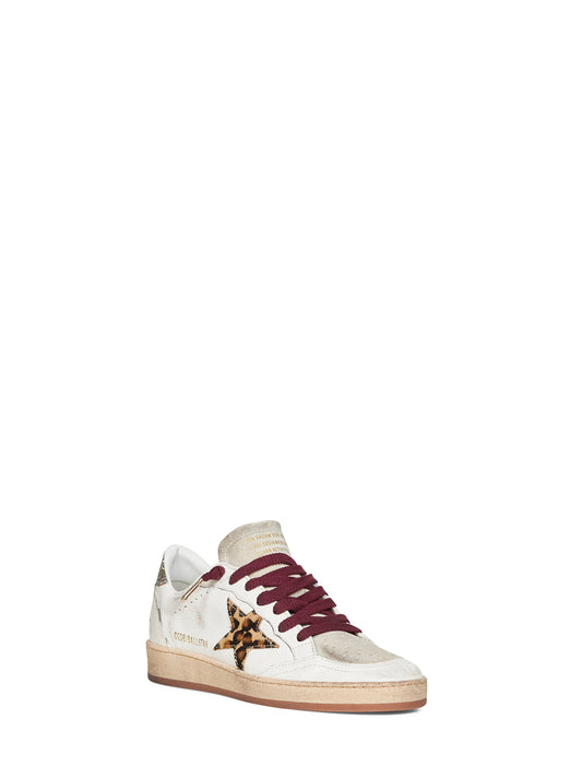White nappa leather Ball Star sneakers