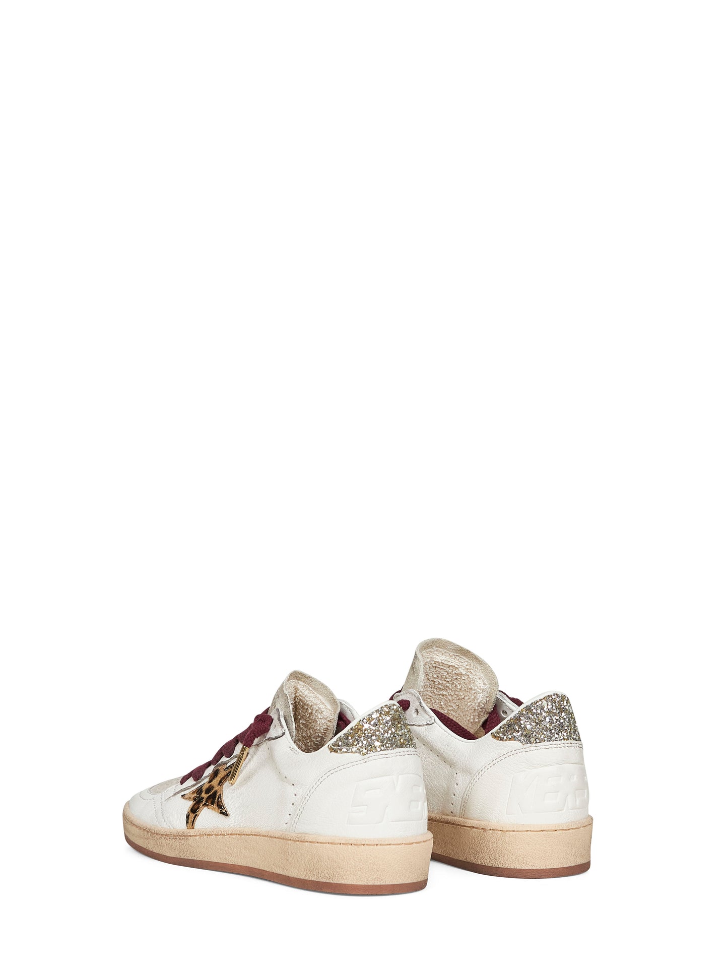 White nappa leather Ball Star sneakers