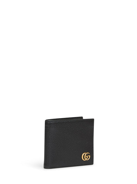Black GG Marmont bi-fold card case wallet