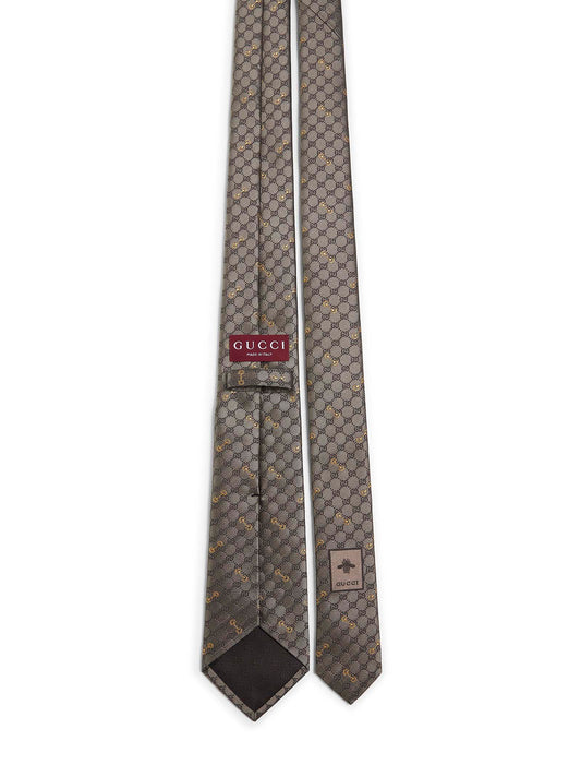 GG silk jacquard tie
