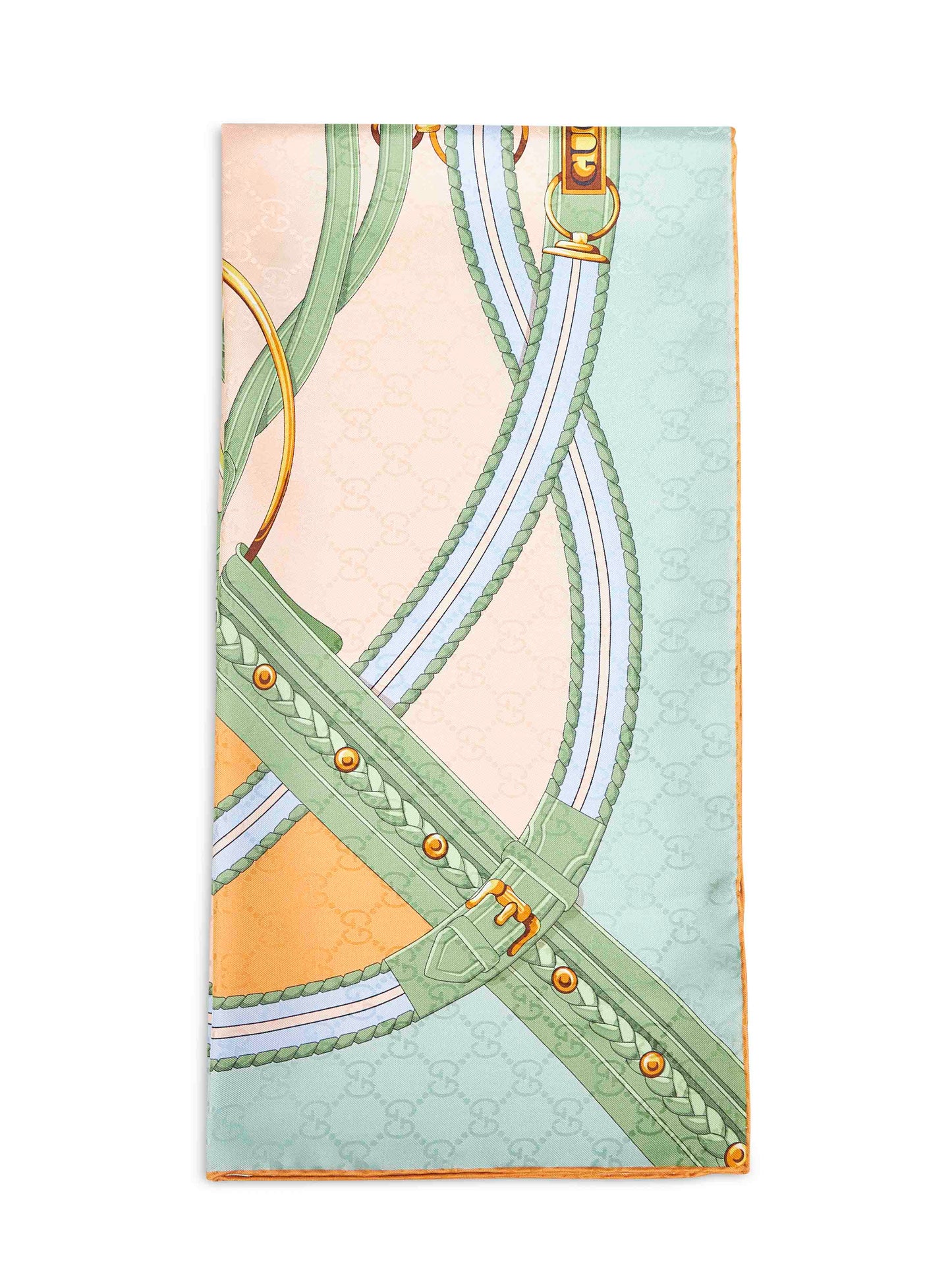 Carré in seta jacquard stampata