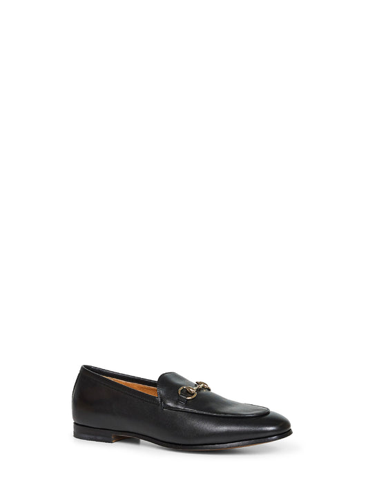 Black leather Gucci Jordaan loafers