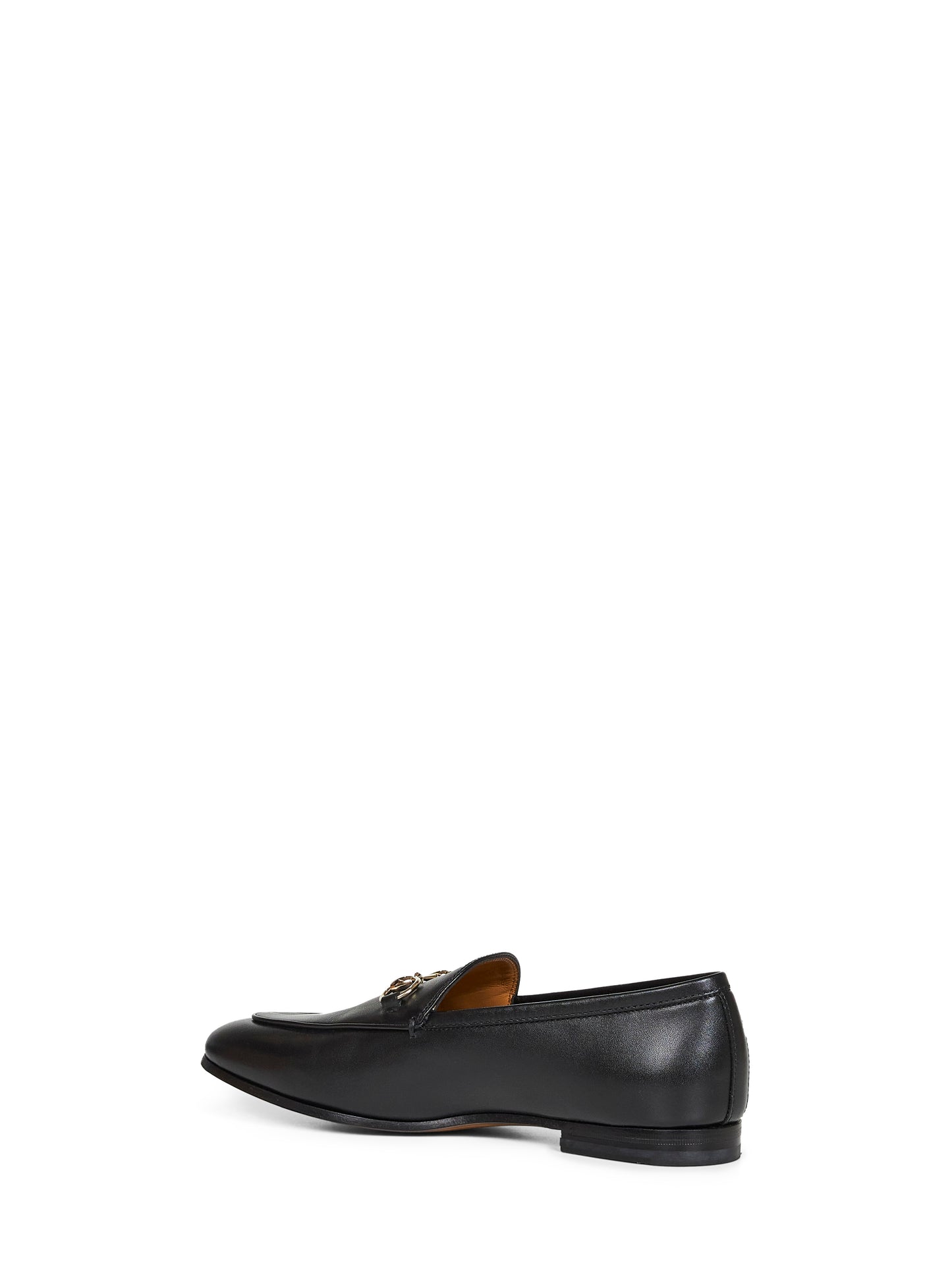 Black leather Gucci Jordaan loafers