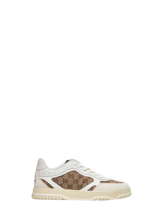 Beige Gucci Re-Web sneakers