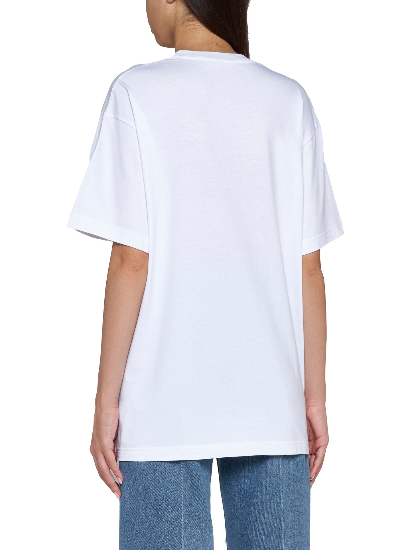 T-shirt in jersey di cotone stampato