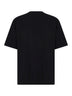 T-shirt stampata in jersey nero