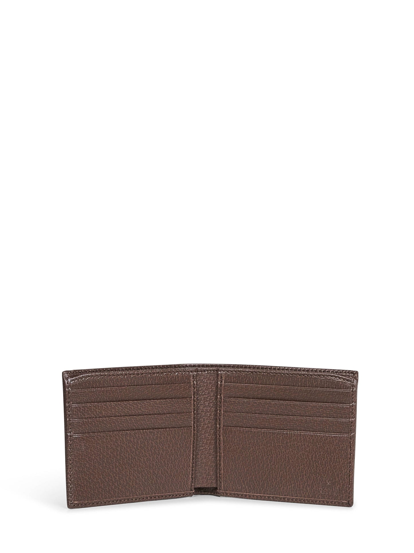 Beige and dark brown Ophidia bi-Fold wallet